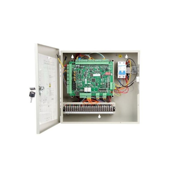 Controladora de accesos para 2 puertas. TCP/IP. 4in Wiegan, 4x RS-485