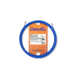 Guía Fibra Vidrio Reforzada con funda de Polipropileno, 20m 3mm. Terminales intercambiables. Color Azul
