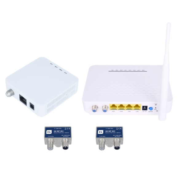 Комплект для розширення IPTV та WiFi через коаксіальний кабель