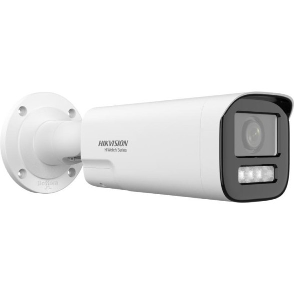 Cámara IP Bullet HiWatch HWI-B640HA-LZU/SL - 4 MP, lente varifocal 2.8-12 mm, luz híbrida