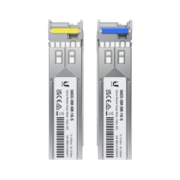 Pack de 2 módulos SFP (1.25G SM 3km,T1550nm/R1310n)