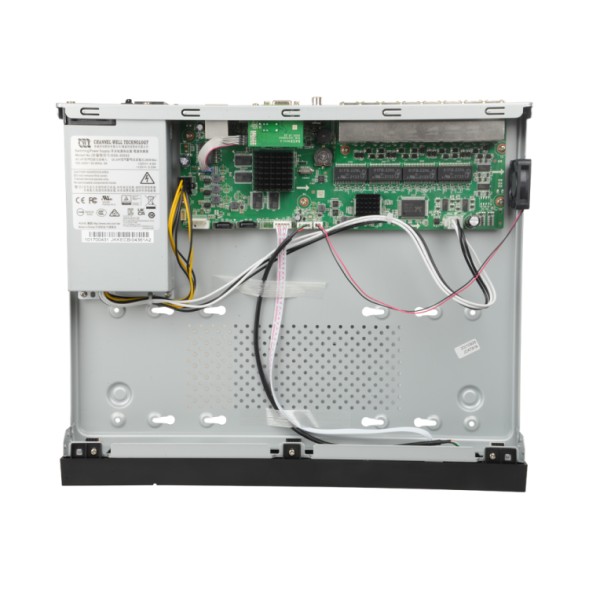 Grabador NVR HiWatch HWN-5232MH-16P(D) - 32 canales IP hasta 8 MP, 16 puertos PoE, 160 Mbps