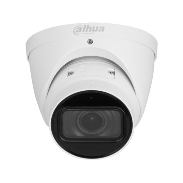 Cámara IP domo, 4Mpx, IR 40mts, varifocal motorizada 2.7-12mm, H265, PoE802.3af, IP67. Audio