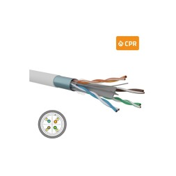 Кабель Cat.6 F/UTP жорсткий Openetics 0809D2 - 4 пари, LSZH, Dca, котушка 500 м