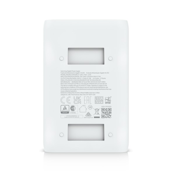 Inyector PoE+ Ubiquiti UACC-PoE+-2.5G - 30W 2.5G