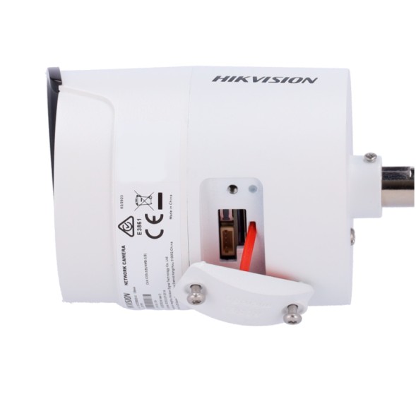 Cámara IP bullet, 4MPx, Dark Fighter, IR 40mts, 2.8mm, H.265+, PoE802.3af.  IP67, Motion Detection 2.0 de humanos y vehículos