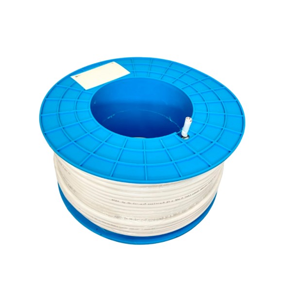 Cable coaxial Novamax IT125RA - 100 m, LSZH, Clase A, CPR Dca, blanco