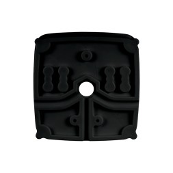 Caja de conexiones para cámaras domo - Plástico - 145 mm (diámetro base). Negro