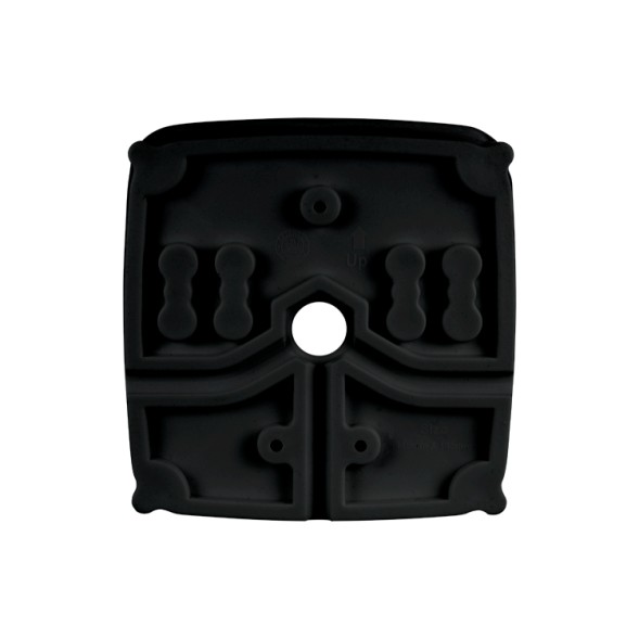 Caja de conexiones para cámaras domo - Plástico - 145 mm (diámetro base). Negro