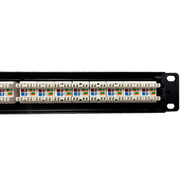 Patch panel 19" Kelvo KE-PATCH-24-C6 - 24x Cat6 UTP