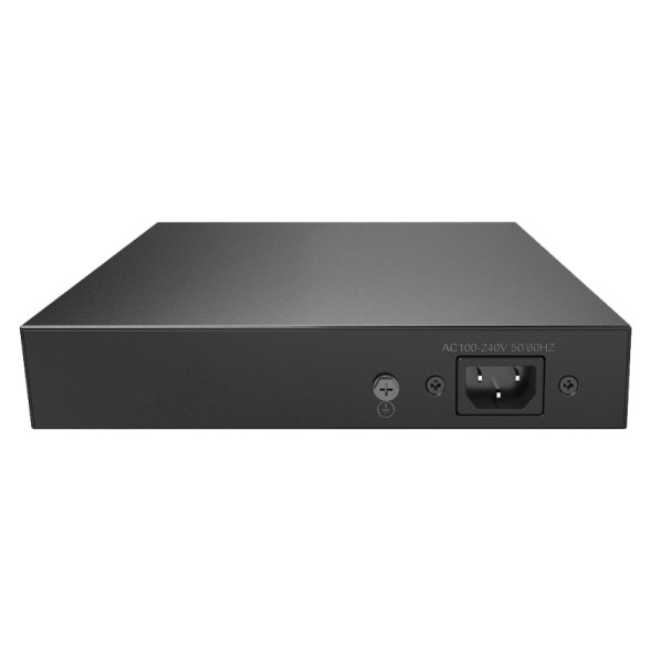 Switch de 8 puertos 10/100 POE 100W + x2 UPLINK, para sobremesa. Hasta 250 metros
