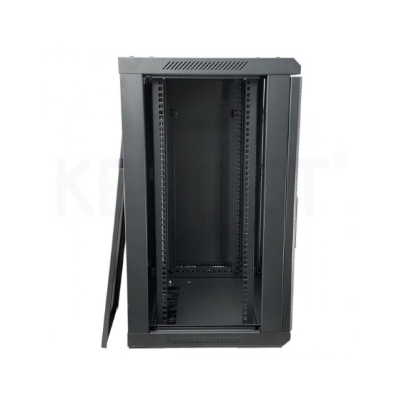 Armario rack mural 19" Keynet FR6-C1564-GS - 15U, 600x450x800mm, puerta cristal, montado