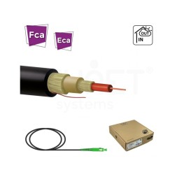 Pigtail SC/APC, G657A2, para exterior (PE), doble cubierta, 60mts. Negro
