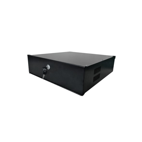 Caja metálica cerrada para DVR.  19", 4U, 210 (Al) x 545 (An) x 540 (Fo)