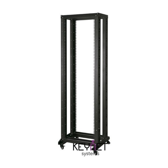 Rack abierto a suelo 2 arcos 19" 42U desmontado 2070x400mm, carga 200kg, 4 ruedas