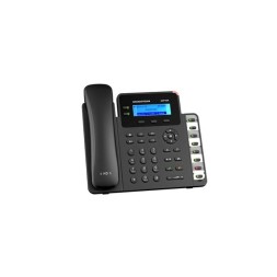 Teléfono IP con 2 líneas, 132 x 48 backlit LCD, x2 puertos Gb, POE