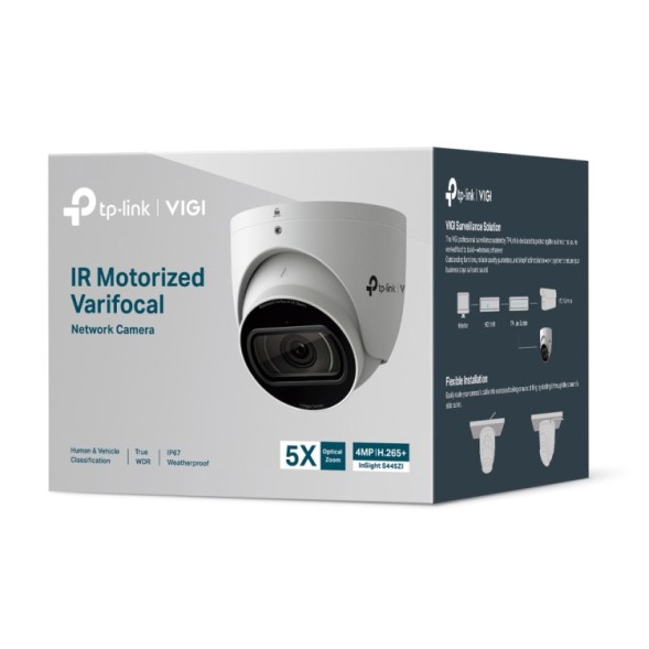 Cámara IP domo, 4Mpx, Lente 2.7 - 13.5mm, IR 60mts. IP67, IK10. Smart Event. Audio