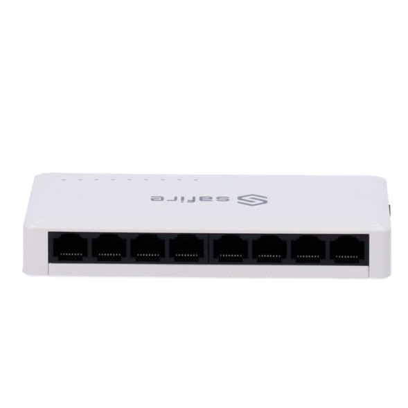 Switch 8 puertos 10/100/1000 Mbps. Sobremesa y pared
