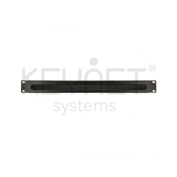 Panel cepillo 19" metal 1U para atornillar
