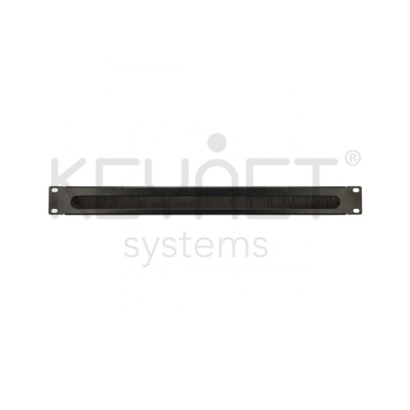 Panel cepillo 19" metal 1U para atornillar