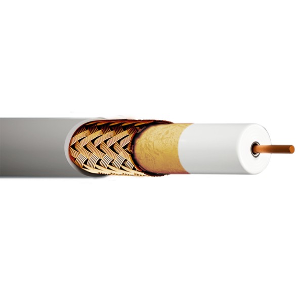 Cable coaxial EKSELANS CCR 96G+D-250 - 250 m, cobre, Clase A, LSZH CPR Dca
