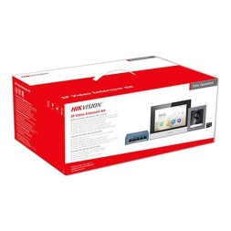 Kit videoportero IP Wifi de superficie Hikvision Intercom, supervisión vía smartphone. Unifamiliar.