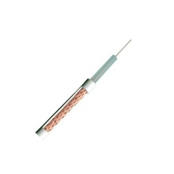 Cable coaxial RG-59 blanco. Bobina de 100 metros