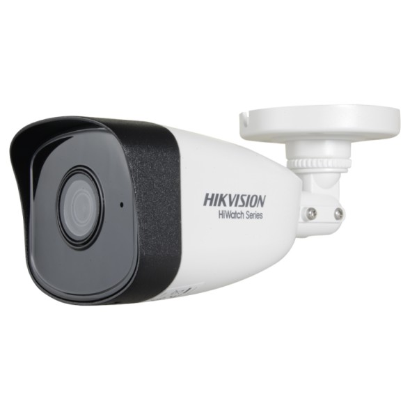 HIKVISION HIWATCH Cámara IP bullet Hikvision HWI‑B180H 8 MP 4K UHD, lente fija 2.8 mm o 4 mm, IR Smart 30 m, compresión H.265+, WDR 120 dB, IP6