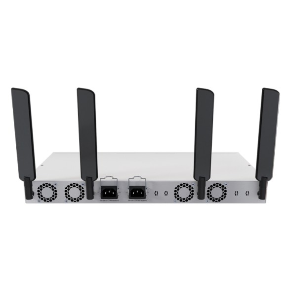 Switch router WiFi 6 MikroTik CRS418-8P-8G-2S+5axQ2axQ-RM - 17xGbE, 8xPoE+, 2x10G SFP+, Quad-core 2.2GHz, WiFi 6 4x4, rack