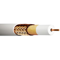 Cable coaxial EKSELANS CCR 96D-250 - 250 m, cobre, Clase A, LSZH CPR Dca