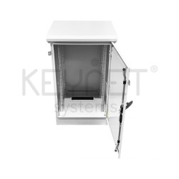 Armario rack exterior 19" Keynet FRC-A-U-1564-P4-NGN - 15U, 600x450, IP55, térmico, montado
