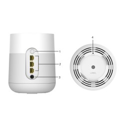 Точка доступу-репітер WIFI 6 MESH AX 3000 Мбіт/с, 20 дБм (2.4ГГц), 23 дБм (5ГГц), 3 гігабітні порти