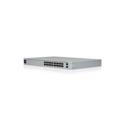 Switch gestionable Unifi Ubiquiti USW-Pro-24-PoE - 24x GbE PoE, 2x SFP+ 10G, 400W PoE. Rack