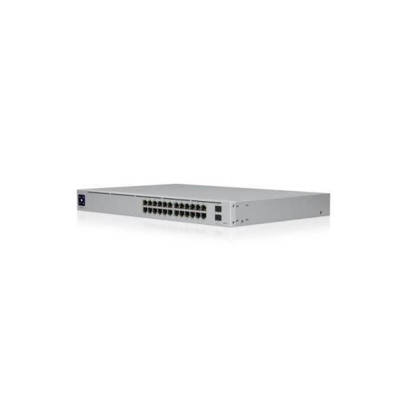 Switch gestionable Unifi Ubiquiti USW-Pro-24-PoE - 24x GbE PoE, 2x SFP+ 10G, 400W PoE. Rack
