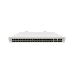 Cloud Router Switch 650Mhz, 64Mb RAM, x1 10/100, x48 Gb, x4 SFP+, x2 QSFP+, RouterOS. L5. Para Rack
