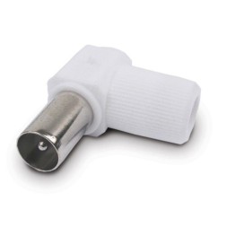 Conector TV macho acodado Novamax NV100001