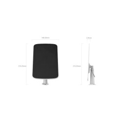 Panel solar EZVIZ CS-CMT-SolarPanel-E   6.18 W, USB-C, monocristalino, IP65, soporte 360°, cable 4 m