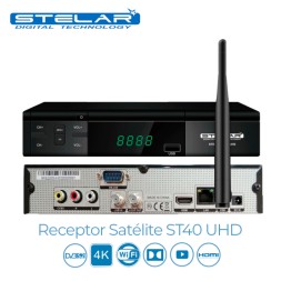Супутниковий UHD 4K ресивер, SAT (S2), H.265, вбудований Wi-Fi