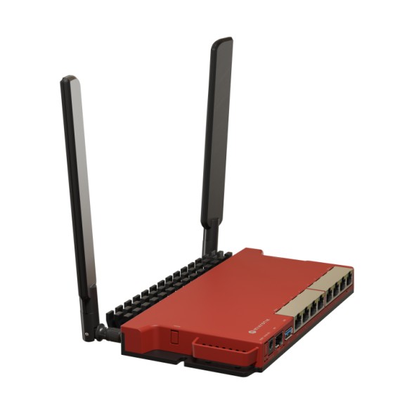 Routerboard WIFI 2 Core a 800Mhz, 512MB RAM, x8 puertos Gb, x1SFP (comptaible con 2.5Gb). Level 5 para RACK
