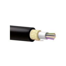 Cable 12fo holgada G657A2, monotubo, Fv, CPR-Eca LSZH-FR negra. Bobina 2Km