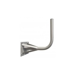 Soporte pared en L (antenas hasta 120cms), Diámetro 60mm, 500mm separación, placa 250x200mm