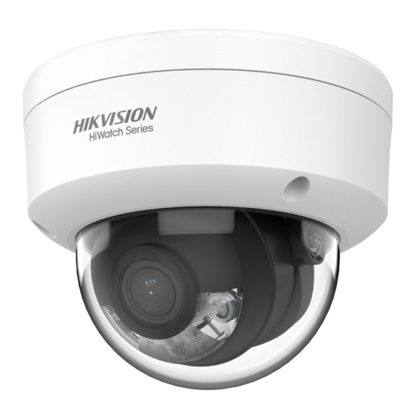 Cámara IP domo, 4MPx, Led blanco 30mts ColorVu, 2.8mm, H.265+, M.D. 2.0, PoE802.3af, IP67