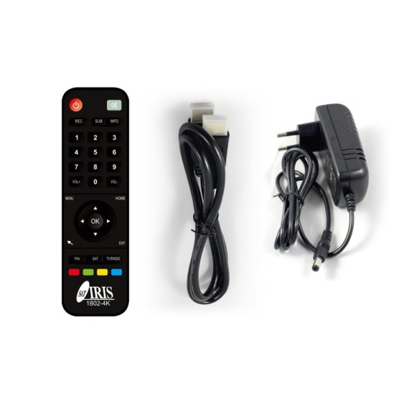 Receptor Android SAT (S2), 4K UHD, H.265, 1 Lector tarjetas, Wifi integrado, IR