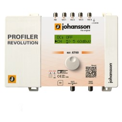 Central programable Johansson 6700 Profiler Revolution - 5 entradas, 50 canales, 32 filtros, AGC, 12-24 V