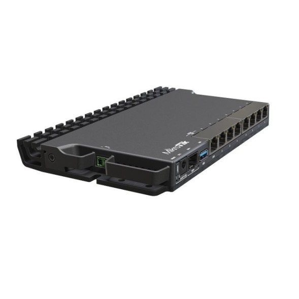 Routerboard de 4 Cores a 1.4GHz y 1Gb RAM, x7 puertos Gb, x1 2.5G, x1 SFP+, L5 RACK