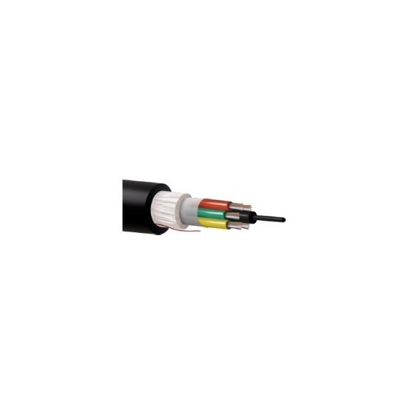 Cable 128 fibras 8Tx16F SM Monomodo G652D 250µ holgada multitubo. Bobina 2000mts/Corte