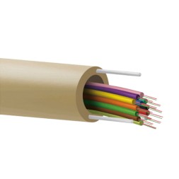 Cable 12F G657A2, 6Tx2F, RISER, SM, ajustada, CPR-DCA, LSZH, para interior. V.TIA. Bobina 2000mts/Corte