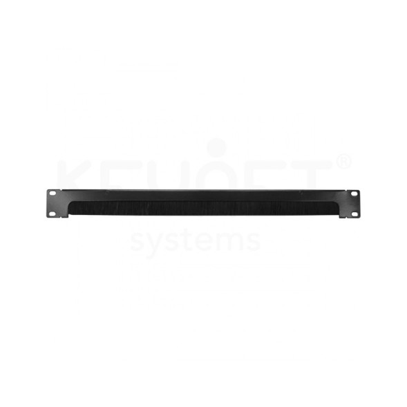Panel cepillo 19" metal 1U para atornillar, abierto
