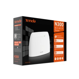 Router Tenda 4G03 Wi-Fi 4G LTE N300 con SIM y WAN