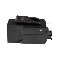 Keystone UTP Cat6 Keynet TK-6U9-5LM - Toolless, 90°, 23-26 AWG, 50µ". Negro